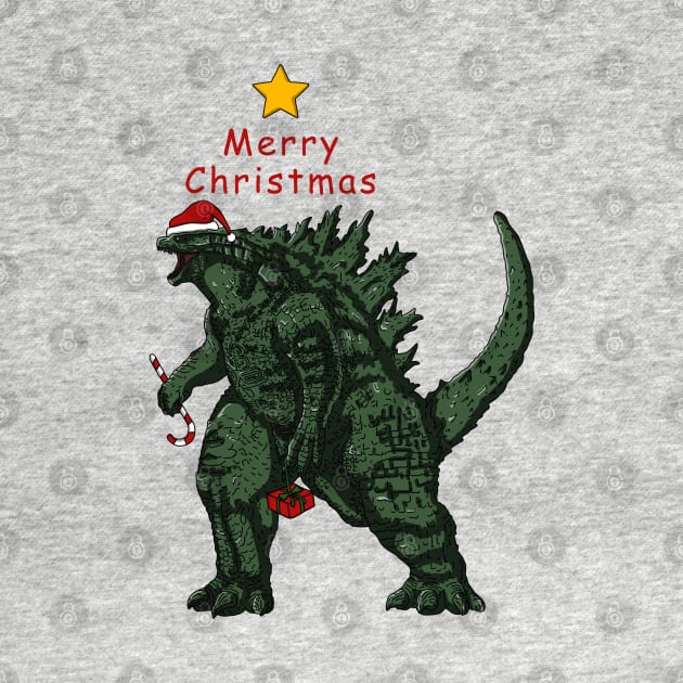 Godzilla Merry Christmas by mia_me